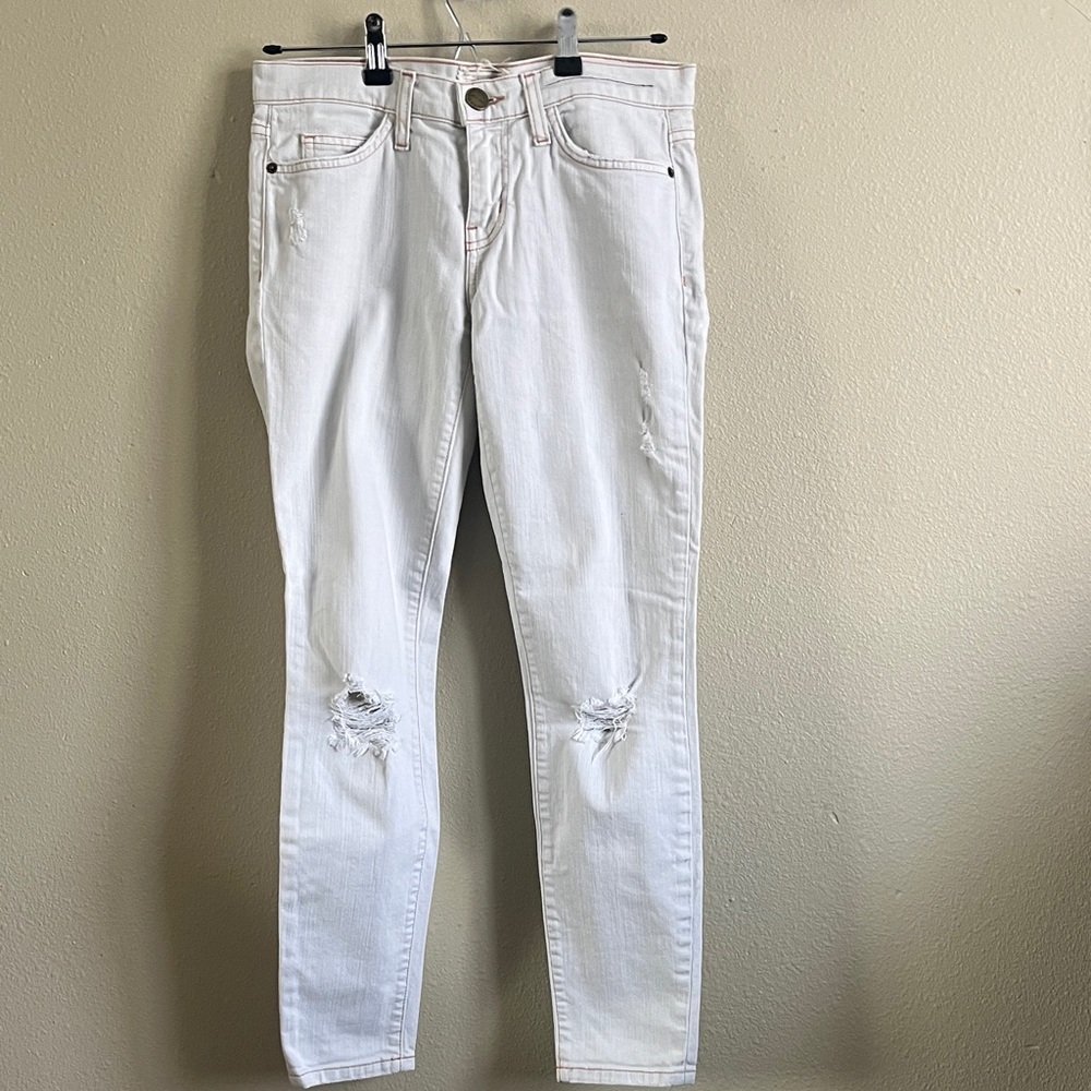Current/Elliott White Ankle & Cropped Jeans